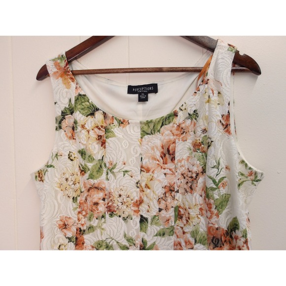 Perceptions‎ New York Women's XL Dress Floral Print Sleeveless /#8023 - Picture 4 of 5
